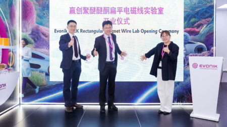 Evonik opens lab to develop EV motor materials for Asia-Pacific market.