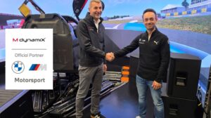 BMW M Motorsport partners with MdynamiX to advance virtual driving for vehicle development.