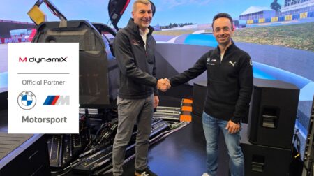 BMW M Motorsport partners with MdynamiX to advance virtual driving for vehicle development.