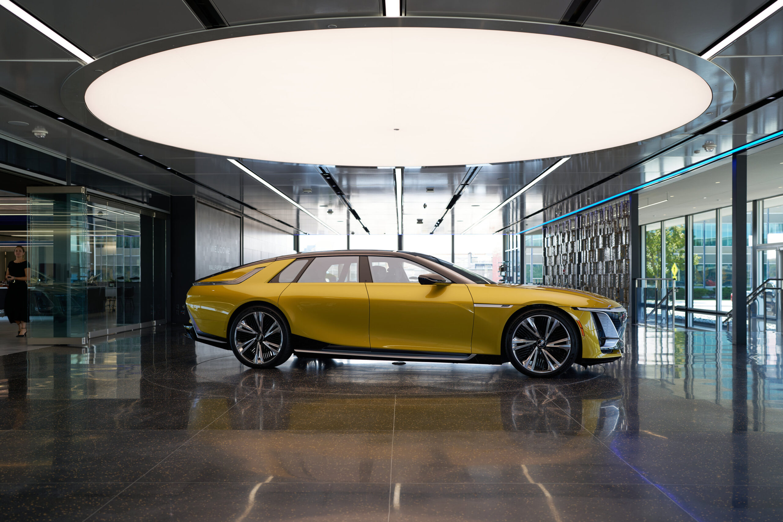 The Cadillac Celestiq in the Saarinen Design Center and Cadillac House in Warren, Michigan (Image: John F. Martin).