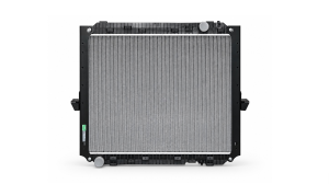 A Dolphin cooling system for a truck shown in profile against a white background.