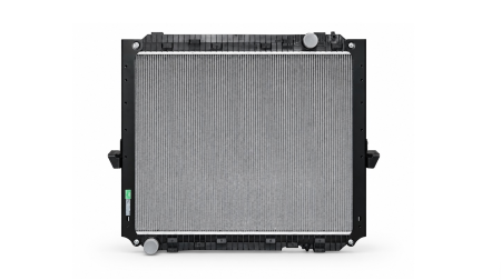 A Dolphin cooling system for a truck shown in profile against a white background.
