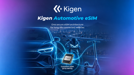Kigen achieves GSMA eSA certification for SGP.32 v1.3-supporting automotive eSIMs A graphic depicting the role and benefits of the Kigen SGP.32 v1.3-supporting automotive eSIM.